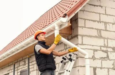 Pose et remplacement de gouttières à Lintot